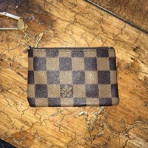 Checkered Key Pouch